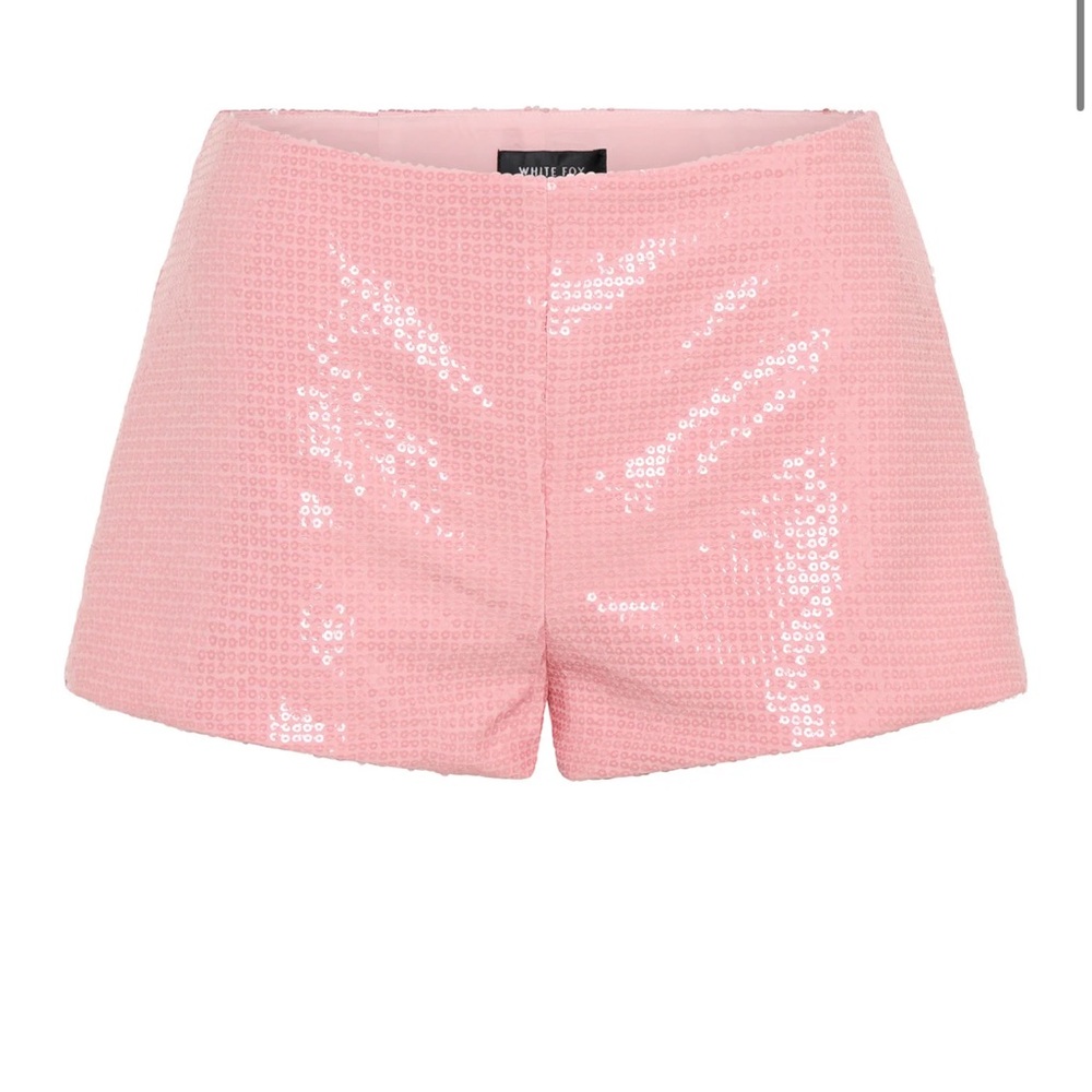 Pink Sequin Women's Shorts